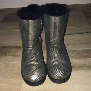 Black & Silver Uggs